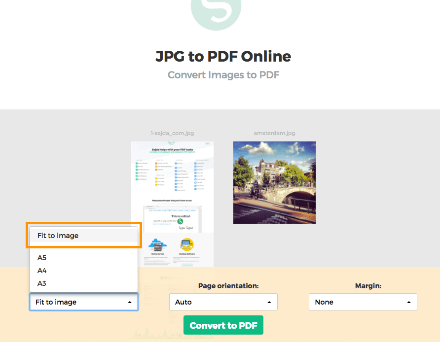 Converter jpeg to pdf JPG to