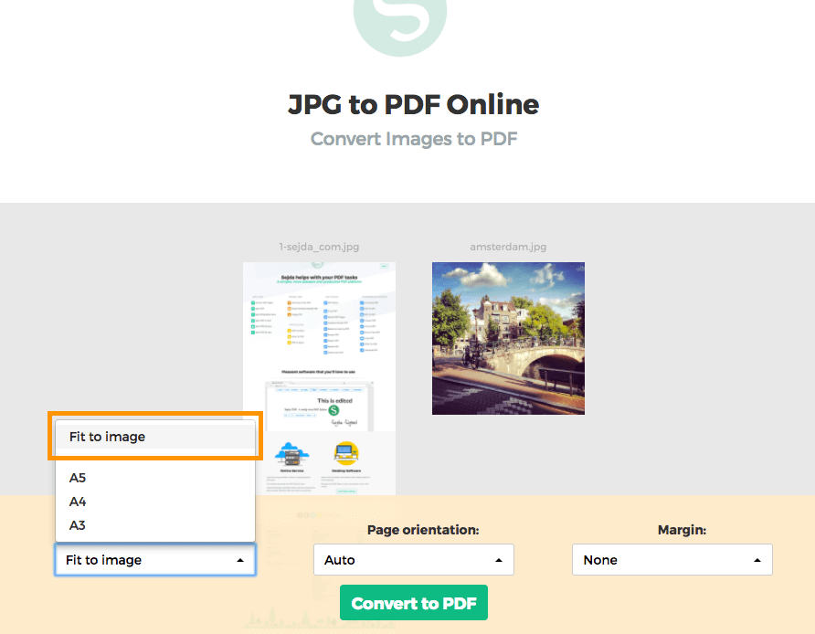 تحويل من jpg إلى pdf