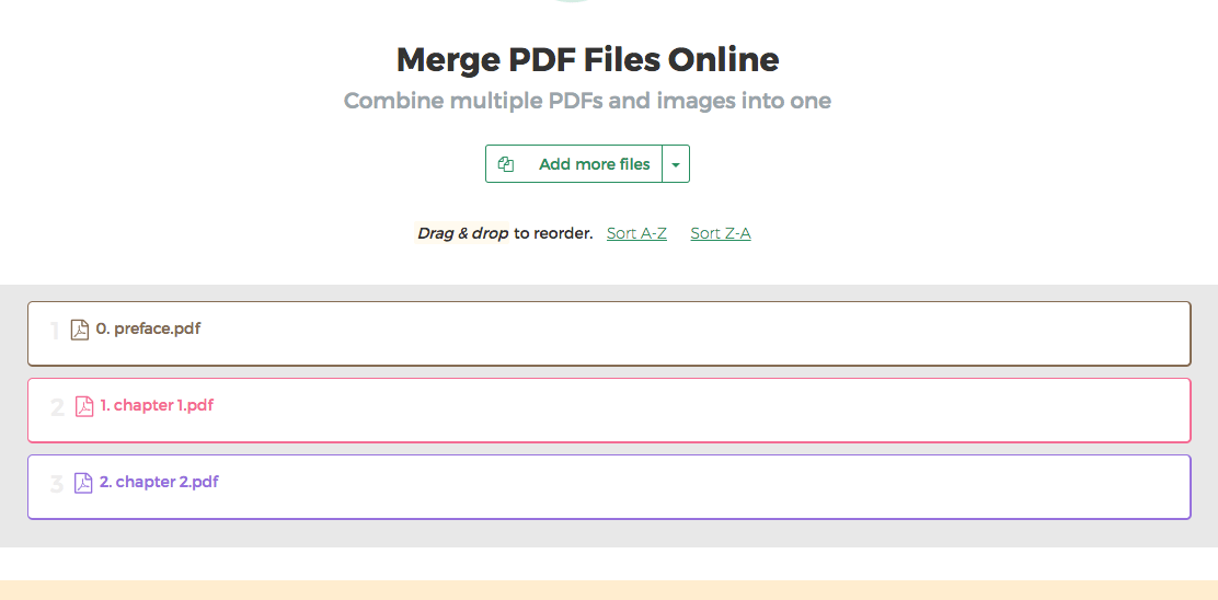 merge multiple pdf files into one free