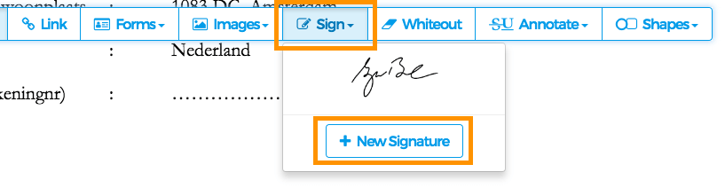 write online signature